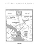 Mobile data processing system moving interest radius diagram and image