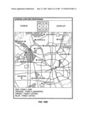 Mobile data processing system moving interest radius diagram and image