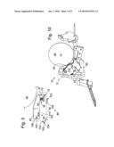 Replaceable brake mechanism for power equipment diagram and image