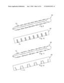 Wake generating solid elements for joule heating or infrared heating diagram and image