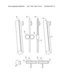 Wake generating solid elements for joule heating or infrared heating diagram and image