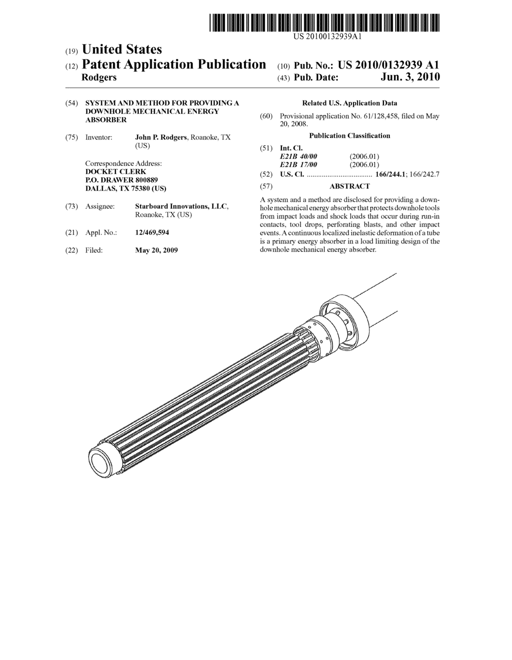 SYSTEM AND METHOD FOR PROVIDING A DOWNHOLE MECHANICAL ENERGY ABSORBER - diagram, schematic, and image 01