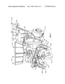 SPREADER ASSEMBLY WITH SURFACE-CLEARING BLOWER diagram and image