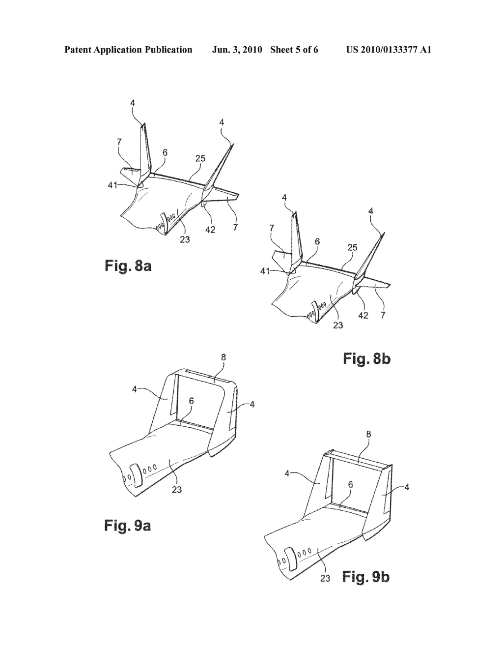 AIRPLANE WITH FLAT REAR FUSELAGE SAID QUEUE-DE-MORUE EMPENNAGE - diagram, schematic, and image 06