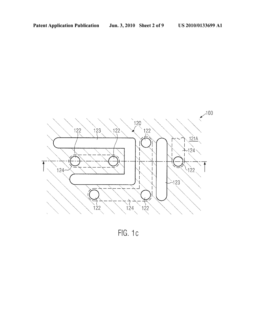 MICROSTRUCTURE DEVICE INCLUDING A METALLIZATION STRUCTURE WITH AIR GAPS FORMED COMMONLY WITH VIAS - diagram, schematic, and image 03