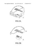 Dual color molding apparatus used in measuring tape and molding method thereof diagram and image