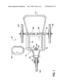 Disc Golf Equipment Cart diagram and image