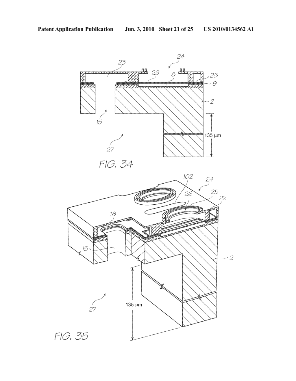 INKJET PRINTHEAD WITH FIRST AND SECOND NOZZLE PLATES - diagram, schematic, and image 22