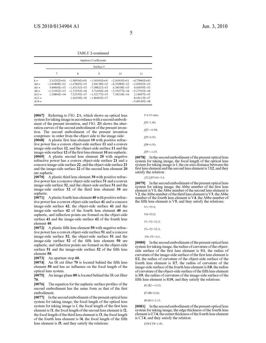 Optical Lens System for Taking Image - diagram, schematic, and image 14