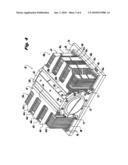 Heat sink assembly having interdigitated cooling fins diagram and image