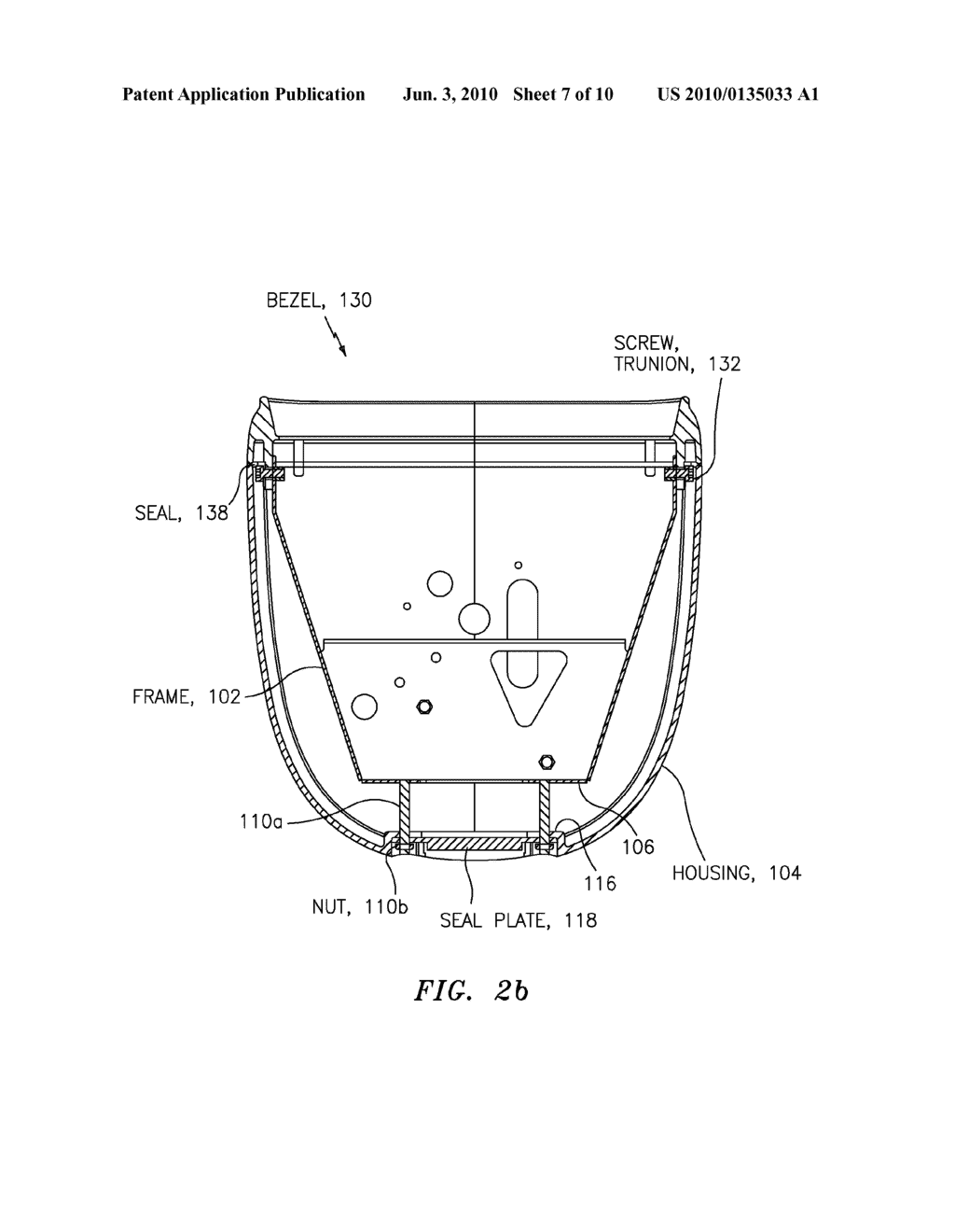 SEARCHLIGHT HAVING PULL-IN BEZEL RETENTION FOR MARINE APPLICATIONS - diagram, schematic, and image 08