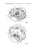 TIMEPIECE MOVEMENT FITTED WITH A VIBRATING ALARM diagram and image