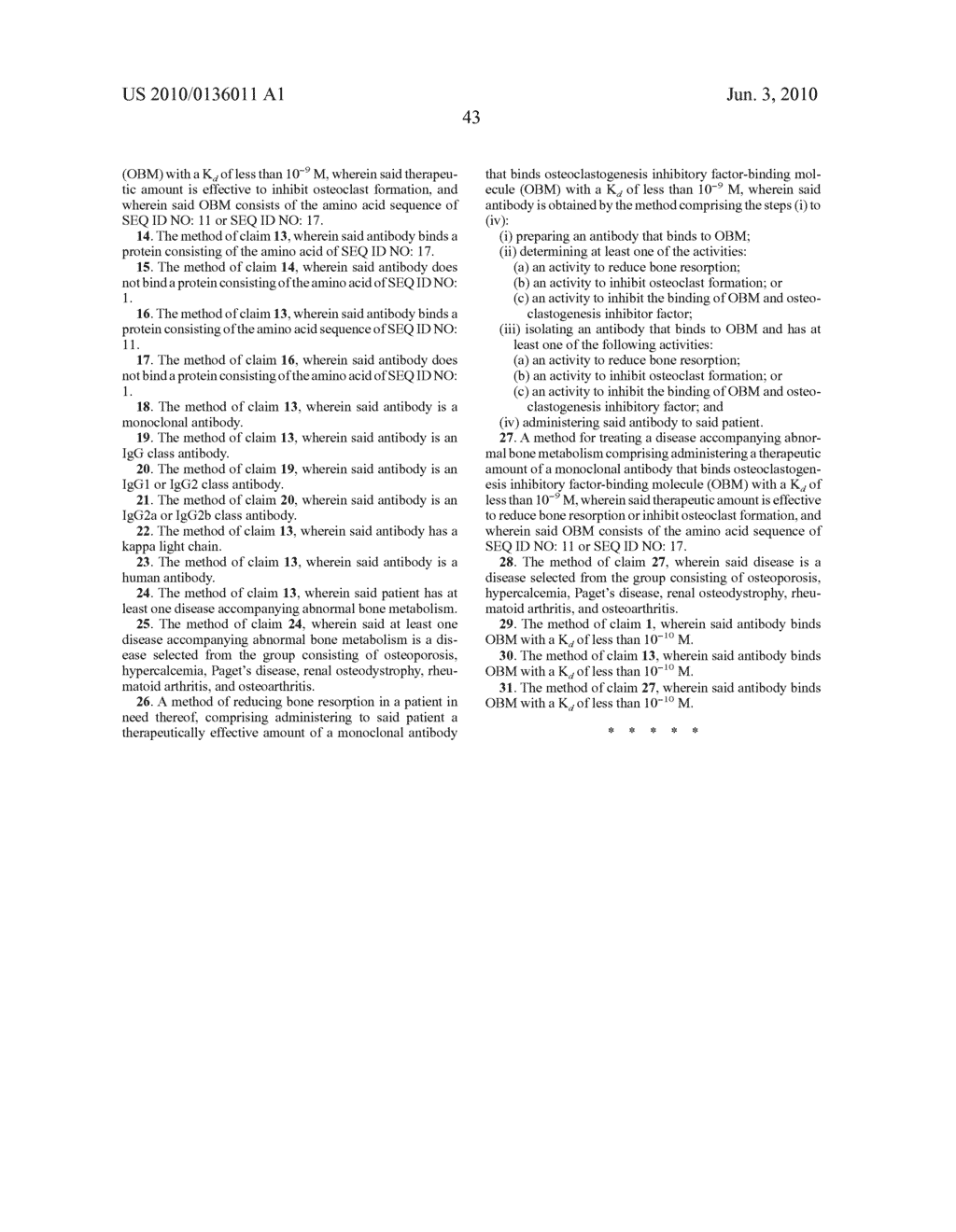 ANTIBODIES THAT BIND TO OBM - diagram, schematic, and image 61