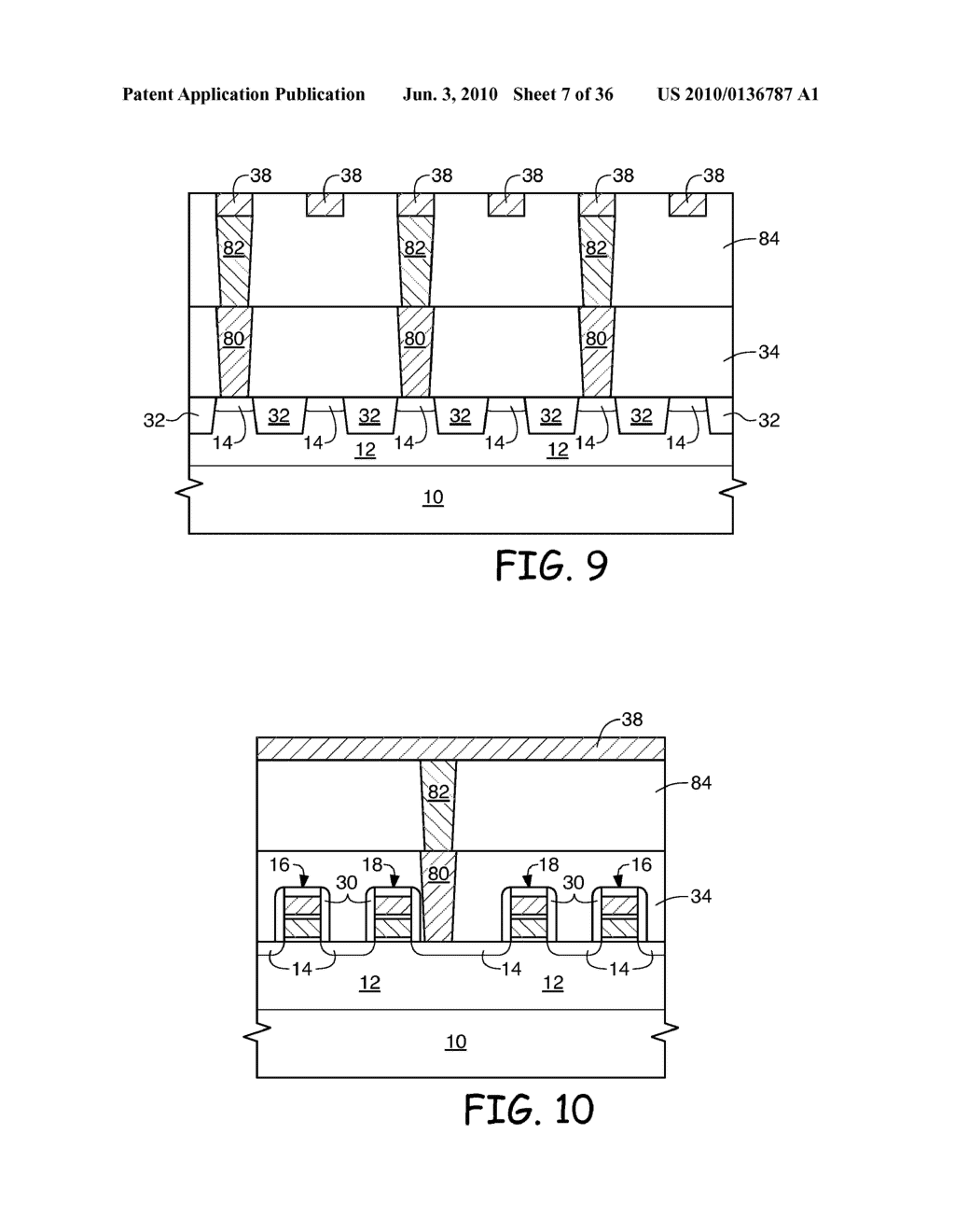 METHODS FOR FORMING BIT LINE CONTACTS AND BIT LINES DURING THE FORMATION OF A SEMICONDUCTOR DEVICE - diagram, schematic, and image 08