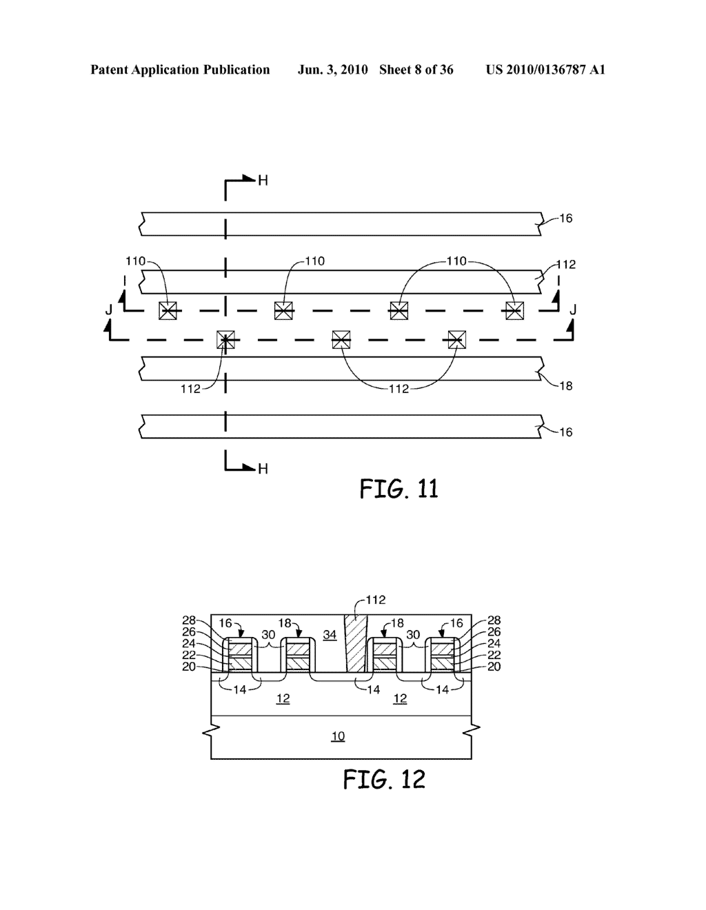 METHODS FOR FORMING BIT LINE CONTACTS AND BIT LINES DURING THE FORMATION OF A SEMICONDUCTOR DEVICE - diagram, schematic, and image 09