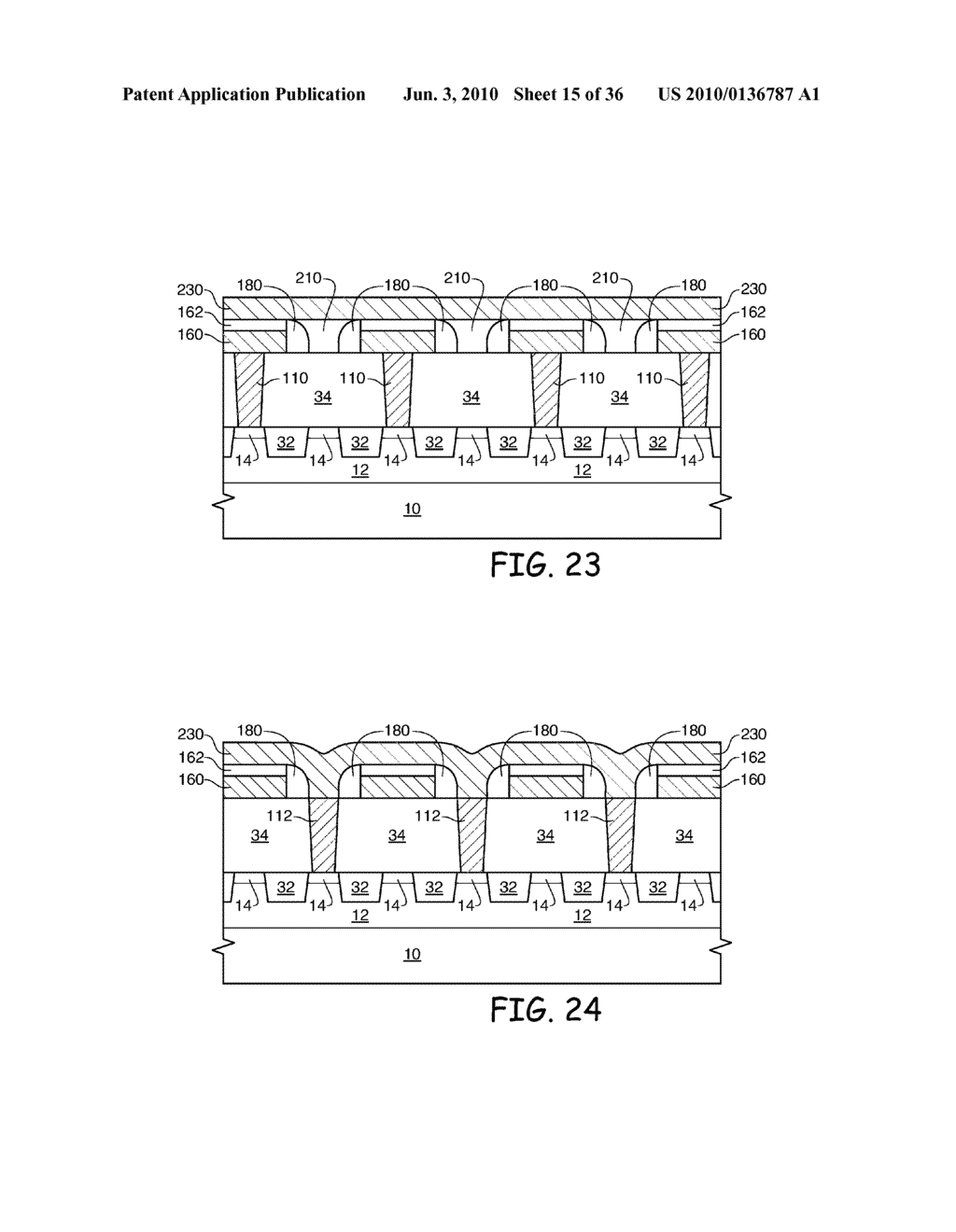 METHODS FOR FORMING BIT LINE CONTACTS AND BIT LINES DURING THE FORMATION OF A SEMICONDUCTOR DEVICE - diagram, schematic, and image 16