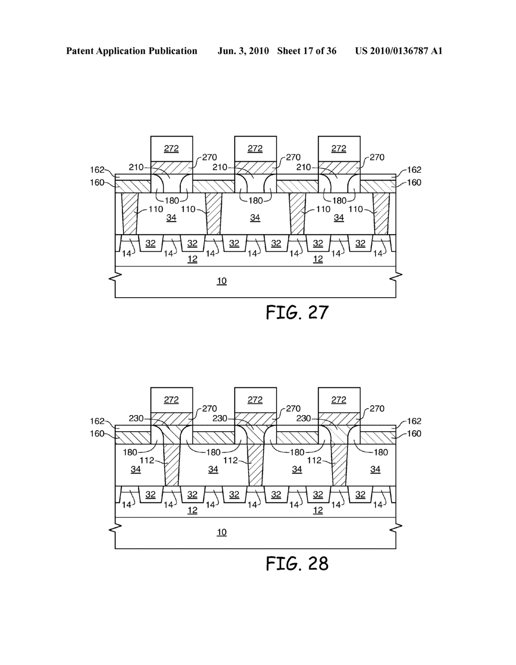 METHODS FOR FORMING BIT LINE CONTACTS AND BIT LINES DURING THE FORMATION OF A SEMICONDUCTOR DEVICE - diagram, schematic, and image 18