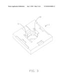 RECEPTACLE RF CONNECTOR HAVING CUTOUTS ON A TUBULAR FRAME OF AN OUTER SHELL diagram and image