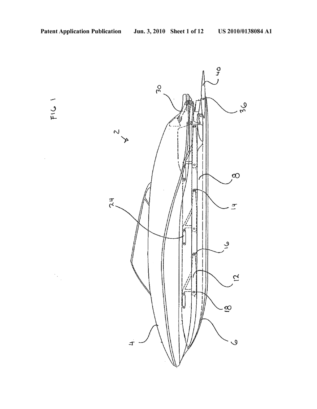 Reactive suspension with an integrated braking and steering system for a boat - diagram, schematic, and image 02
