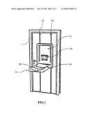 Door mounted change table diagram and image