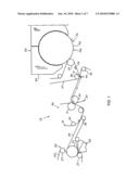 APPARATUS WITH AN IMPERMEABLE TRANSFER BELT IN A PAPERMAKING MACHINE, AND ASSOCIATED METHODS diagram and image