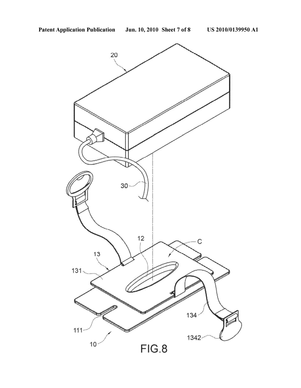 SUPPORTING AND WIRE-RECEIVING MECHANISM OF POWER ADAPTER - diagram, schematic, and image 08