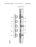 SEMICONDUCTOR DEVICE, AND METHOD OF MANUFACTURING MULTILAYER WIRING BOARD AND SEMICONDUCTOR DEVICE diagram and image