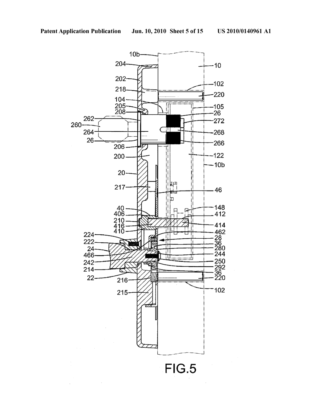 Outer Operational Device For panic Exit Door Lock - diagram, schematic, and image 06