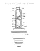 HIGH-PRESSURE DISCHARGE LAMP AND VEHICLE HEADLIGHT WITH HIGH-PRESSURE DISCHARGE LAMP diagram and image