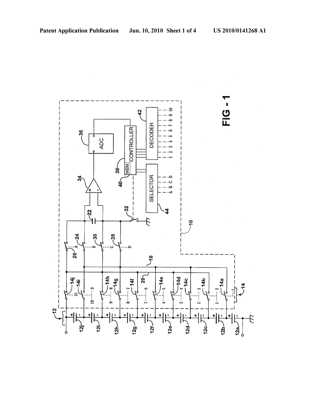 SYSTEM AND METHOD FOR MEASURING SERIES-CONNECTED CELL VOLTAGES USING A FLYING CAPACITOR WITH SELF CALIBRATION - diagram, schematic, and image 02