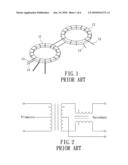 PULSE TRANSFORMER WITH A CHOKE PART diagram and image