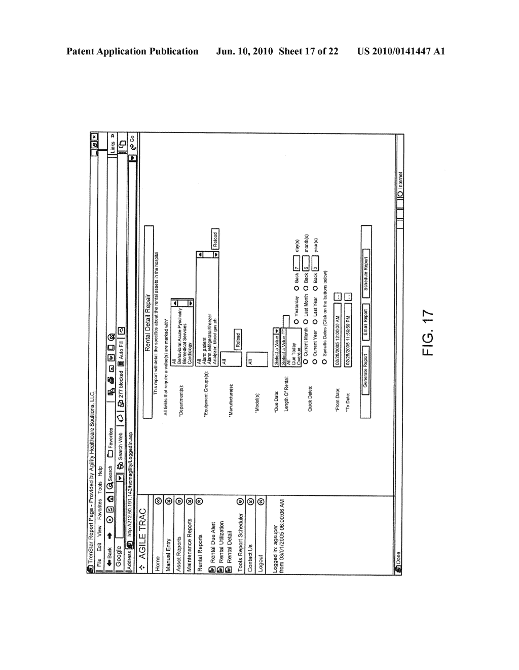RADIO FREQUENCY IDENTIFICATION ASSET MANAGEMENT SYSTEM, AND COMPUTER PROGRAM PRODUCT - diagram, schematic, and image 18