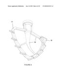 MIXER BLADE ATTACHMENT WITH FLEXIBLE FINS diagram and image