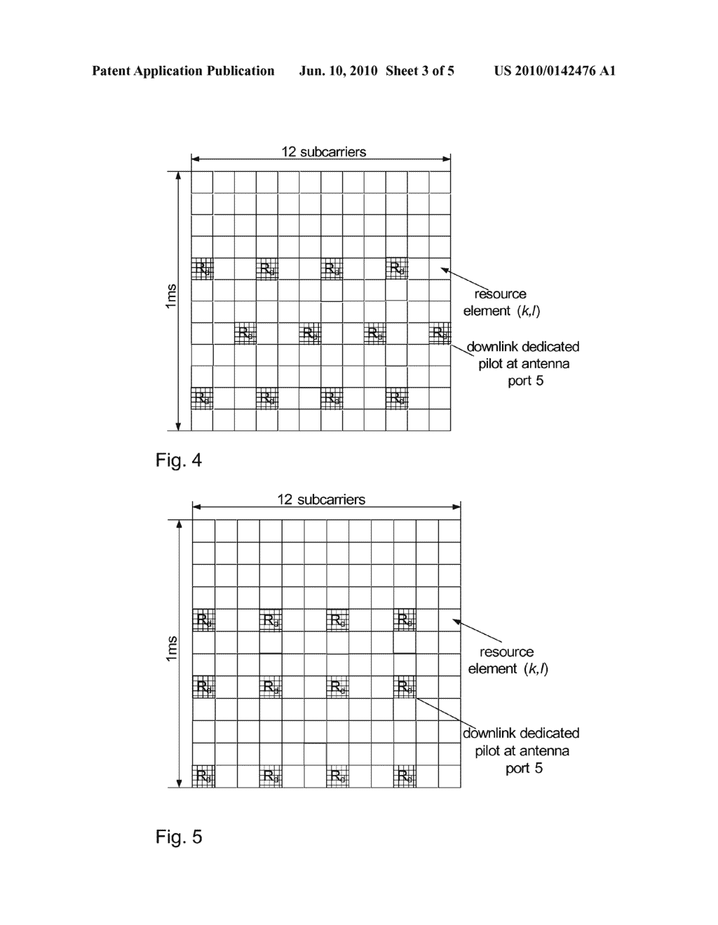 Method for mapping downlink dedicated pilots to resource elements in extended cyclic prefix frame structure - diagram, schematic, and image 04