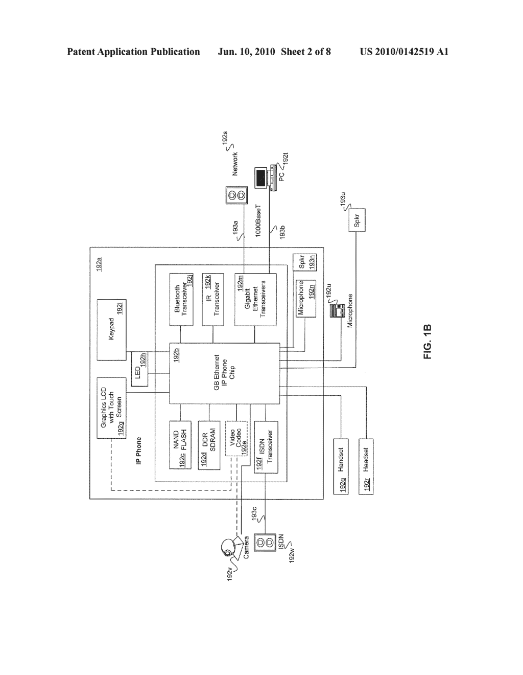 METHOD AND SYSTEM FOR AN ETHERNET IP TELEPHONE CHIP - diagram, schematic, and image 03