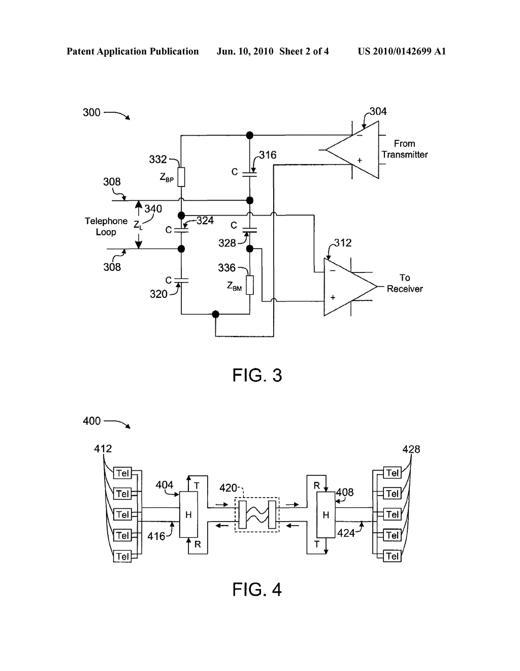 METHOD, SYSTEM, AND APPARATUS FOR A DIFFERENTIAL TRANSFORMER-FREE HYBRID CIRCUIT - diagram, schematic, and image 03