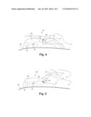 WIND TURBINE BLADE WITH INTEGRATED STALL SENSOR AND ASSOCIATED METHOD OF DETECTING STALL OF A WIND TURBINE BLADE diagram and image