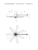 Folding blade turbine diagram and image