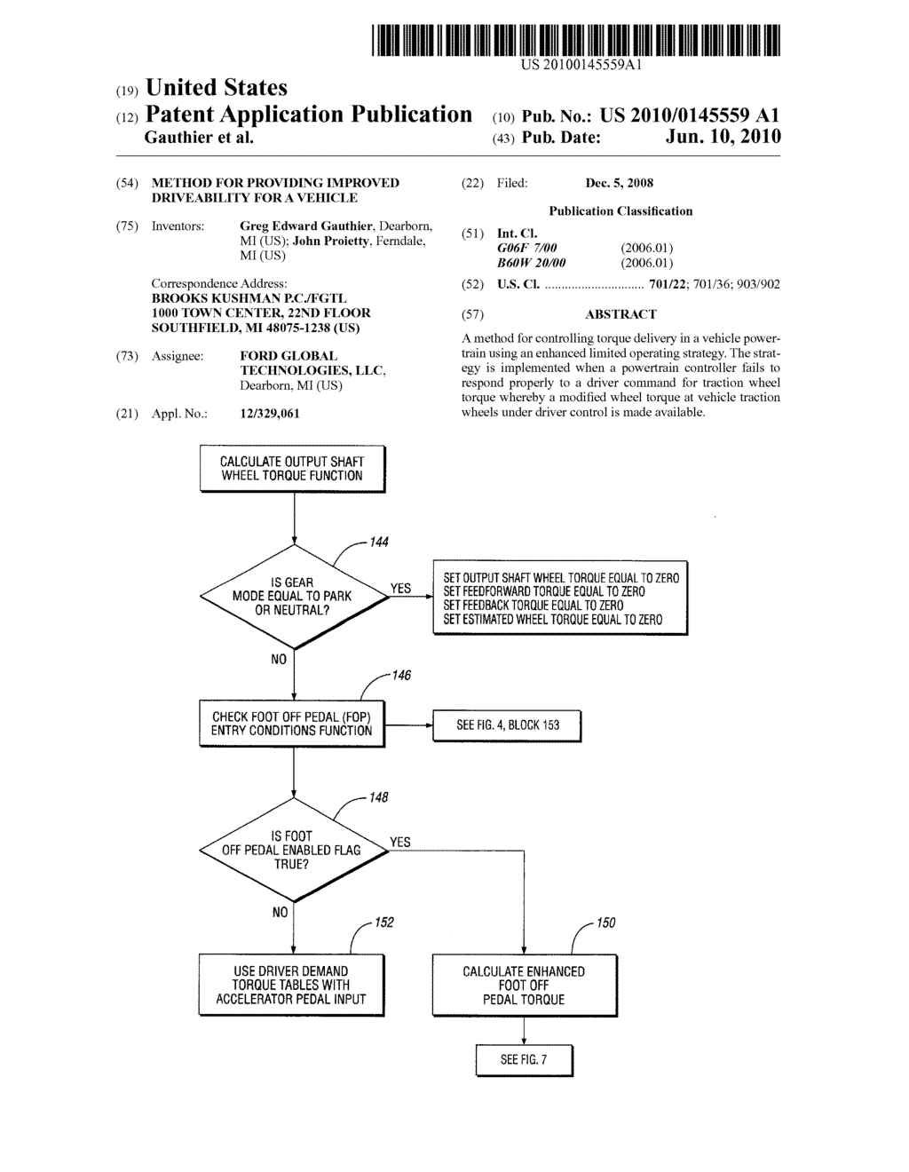 METHOD FOR PROVIDING IMPROVED DRIVEABILITY FOR A VEHICLE - diagram, schematic, and image 01