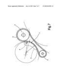 DRIVE FOR AN INTERNAL COMBUSTION ENGINE COMPRISING AN OIL WET TOOTHED BELT AND A TENSIONING SHOE diagram and image