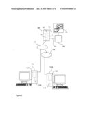 Data communication in a picture archiving and communications system network diagram and image