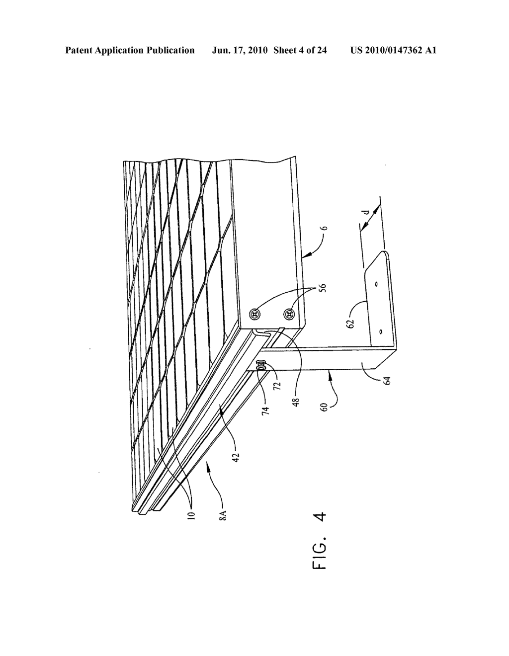 MULTI-FUNCTION FRAME AND INTEGRATED MOUNTING SYSTEM FOR PHOTOVOLTAIC POWER GENERATING LAMINATES - diagram, schematic, and image 05