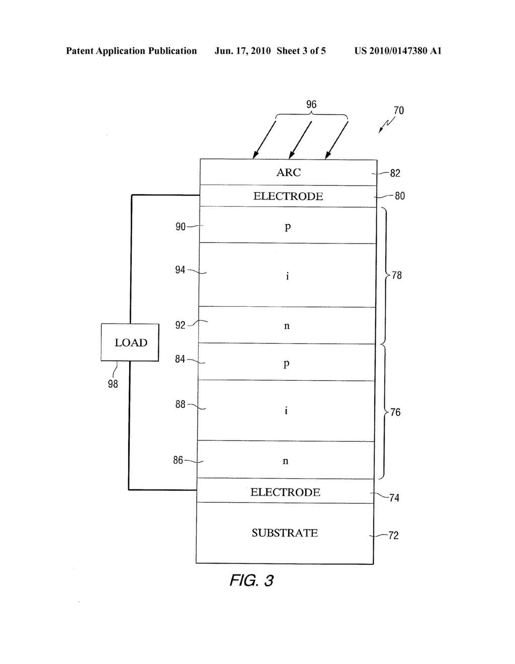 Hybrid Photovoltaic Cell Using Amorphous Silicon Germanium Absorbers and Wide Bandgap Dopant Layers - diagram, schematic, and image 04