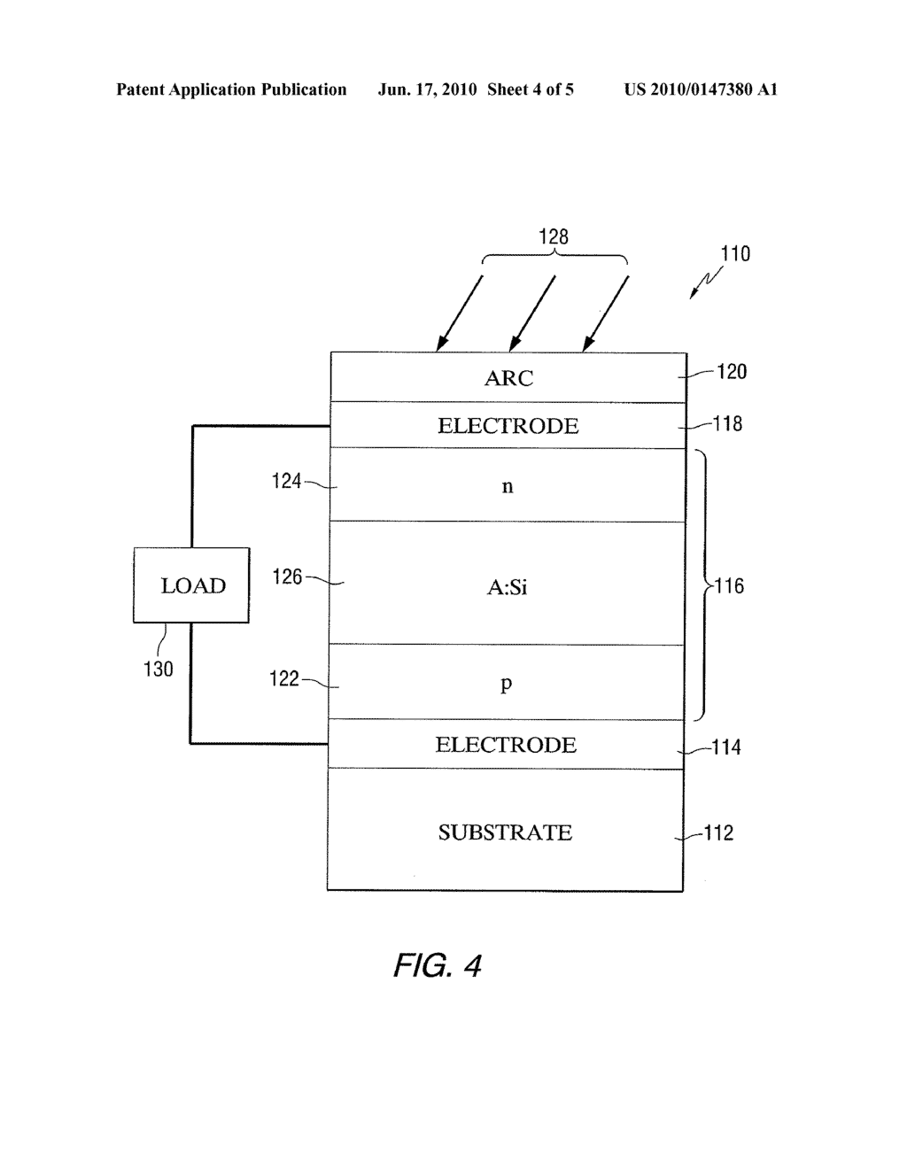 Hybrid Photovoltaic Cell Using Amorphous Silicon Germanium Absorbers and Wide Bandgap Dopant Layers - diagram, schematic, and image 05