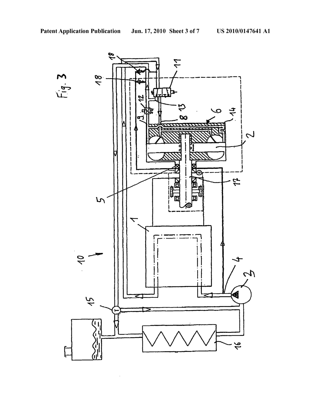 COOLING SYSTEM WITH A DRIVE MOTOR AND A HYDRODYNAMIC MACHINE - diagram, schematic, and image 04