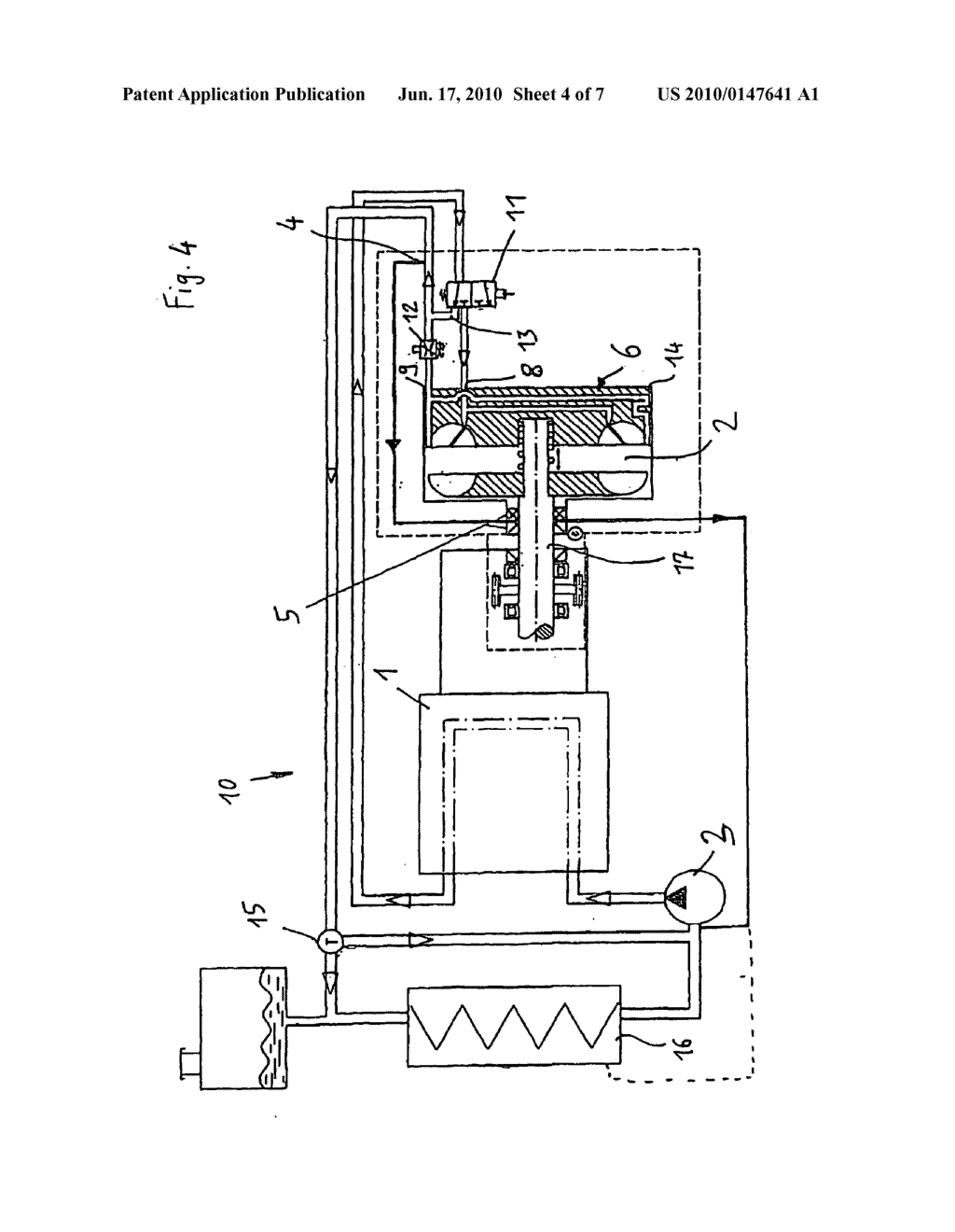 COOLING SYSTEM WITH A DRIVE MOTOR AND A HYDRODYNAMIC MACHINE - diagram, schematic, and image 05