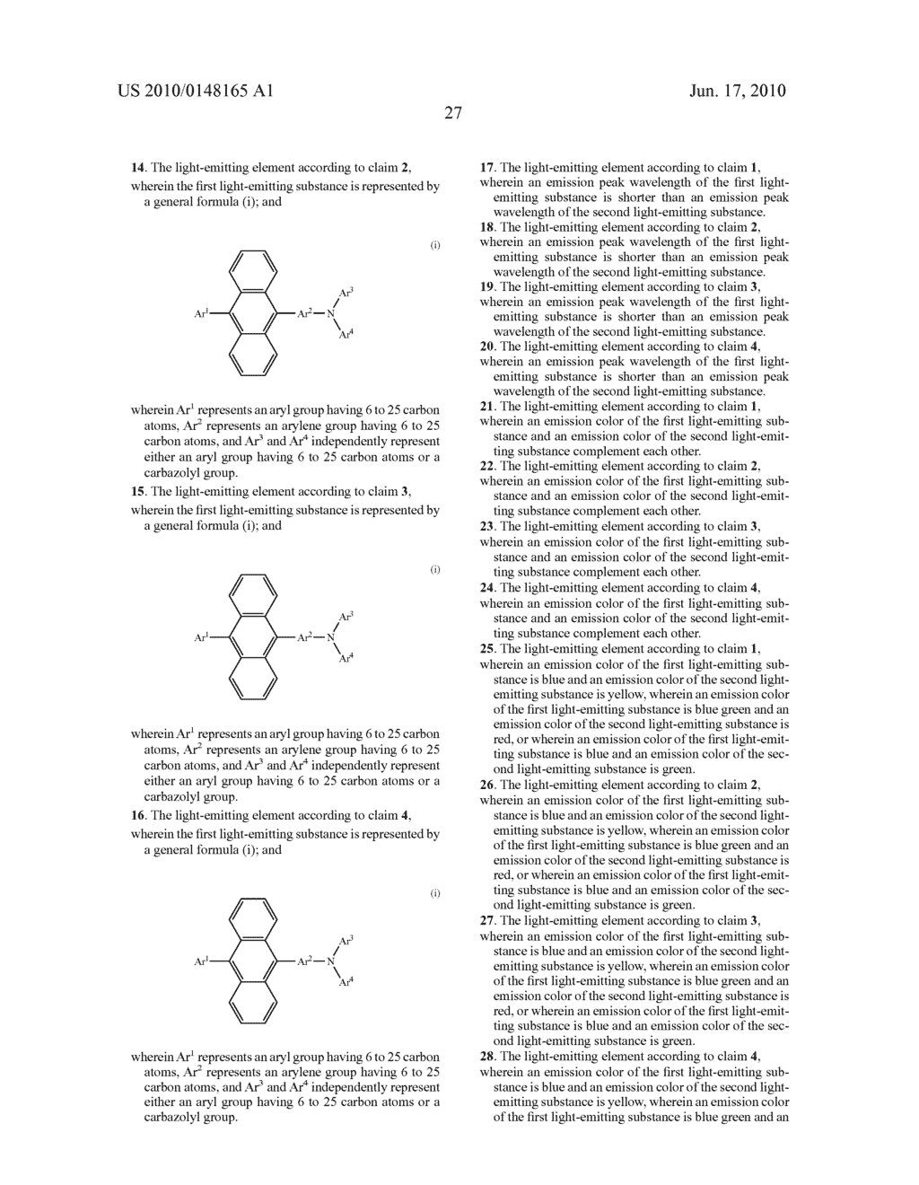 Light-Emitting Element, Light-Emitting Device, and Electronic Device - diagram, schematic, and image 52