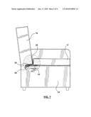 CATCHING DEVICE FOR USE WITH UPHOLSTERED FURNITURE diagram and image