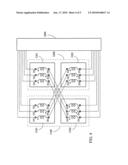 Asynchronous AC induction electrical machines in cross-interlockingly parallel connection diagram and image