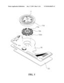 STRUCTURE INCLUDING SPINDLE MOTOR AND PRINTED CIRCUIT BOARD diagram and image